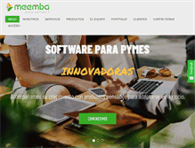Tablet Screenshot of meemba.com.ar